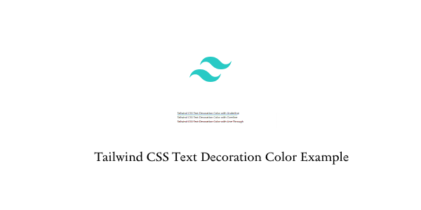 tailwind css text decoration color example