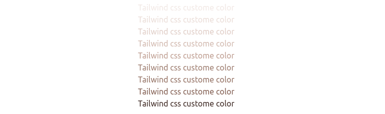 setup custom colors in tailwind css