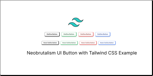 neobrutalism ui button with tailwind css example