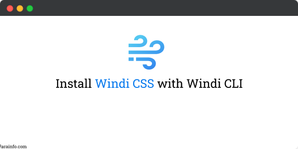 install windi css with windi cli