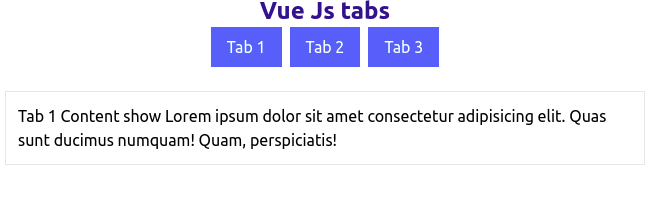 Build A Simple Tabs with Tailwind CSS & Vue 3