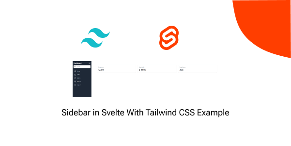 sidebar in svelte with tailwind css example