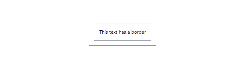 tailwind css border text