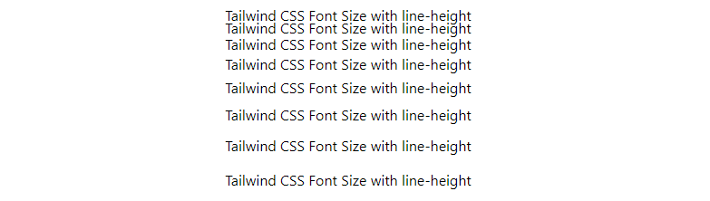  Tailwind CSS Font Size Example