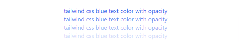 tailwind text color with opacity.