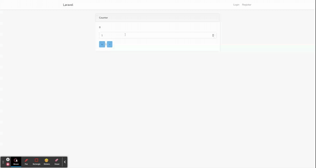 make counter app using livewire in laravel