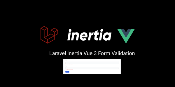 laravel inertia vue 3 form validation