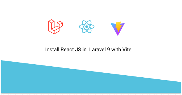 install react js in  laravel 9 with vite