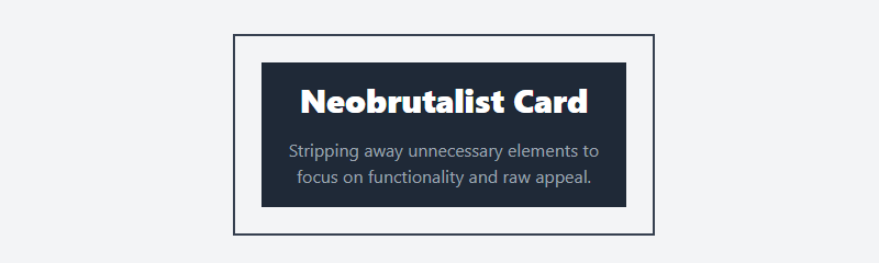 Neobrutalism ui card