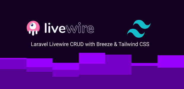 laravel livewire crud with breeze & tailwind css