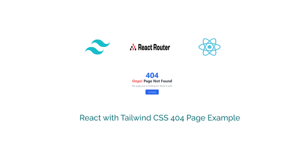 react with tailwind css 404 page example