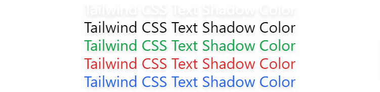 tailwind text shadow with color
