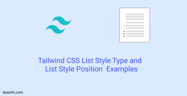 tailwind css list style type and list style position  examples
