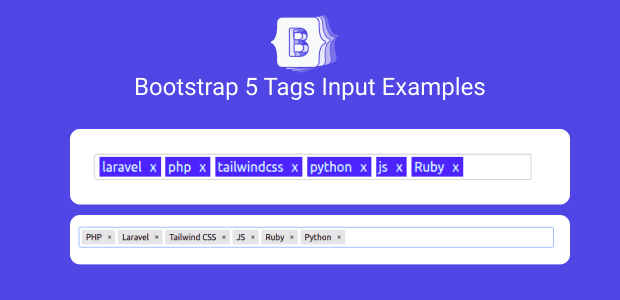 bootstrap 5 tags input examples