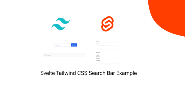 svelte tailwind css search bar example