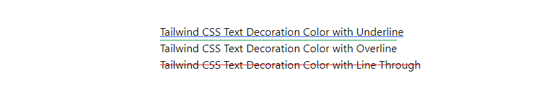 tailwind css text decoration color with underline