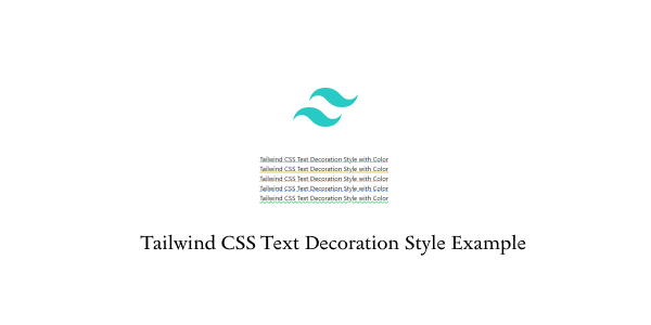 tailwind css text decoration style example