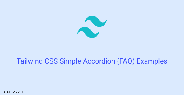 tailwind css simple accordion (faq) examples
