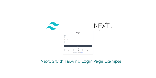 nextjs with tailwind login page example