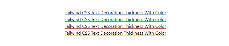 tailwind css text decoration thickness with color