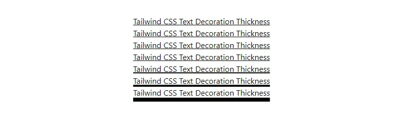 espessura da decoração de texto em tailwind css