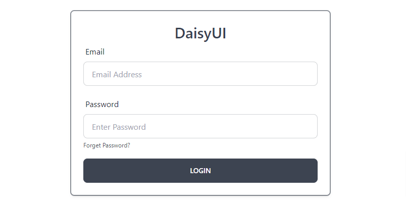 daisyui login page