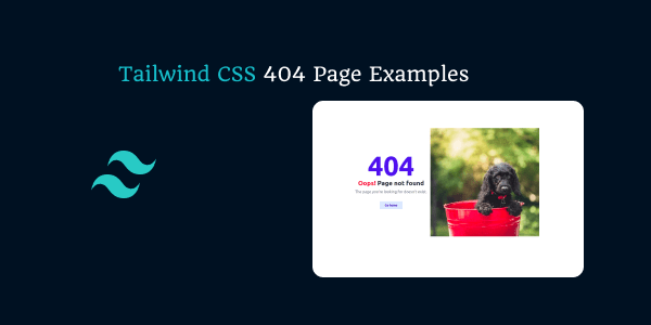 tailwind css 404 page examples