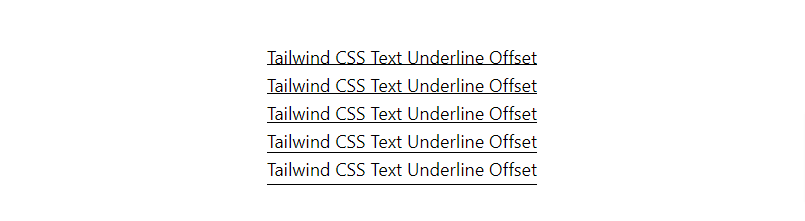 tailwind css text underline offset