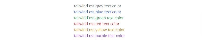 tailwind css text color
