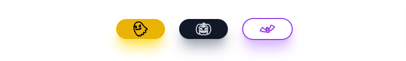  tailwind css Halloween animation button with hover effect