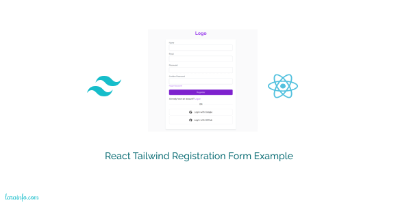 React Tailwind Registration Form Example