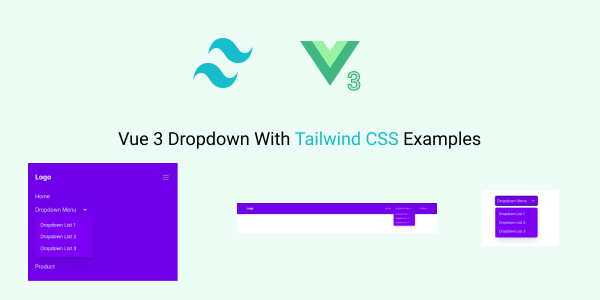vue 3 dropdown with tailwind css examples