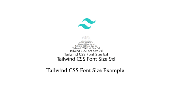 tailwind css font size example