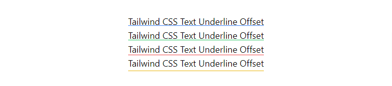 tailwind css text underline offset with colors
