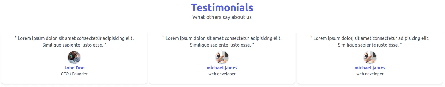 tailwind-css-testimonials-examples