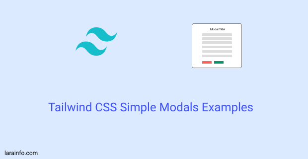 tailwind css simple modals examples