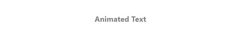 Popping Text Animation