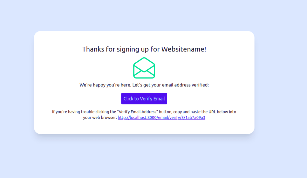 Verification Email Template