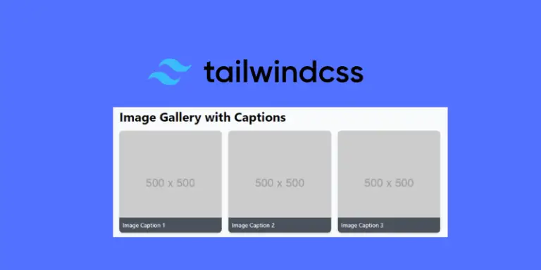 Image Gallery in Tailwind CSS using Flex