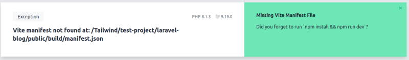 Vite manifest not found at Error In Laravel