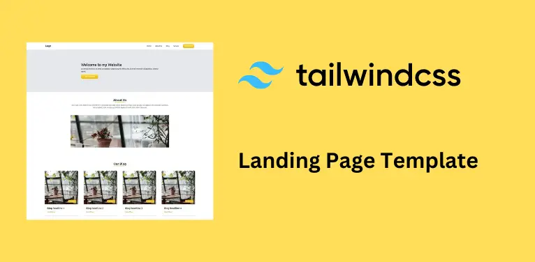 Tailwind CSS Free Simple Landing Page Template