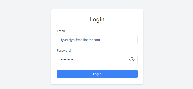 show hide password