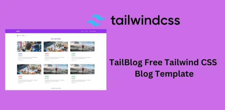 TailBlog Free Tailwind CSS Blog Template