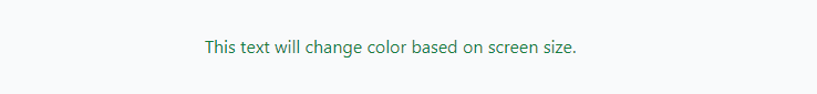 responsive text color