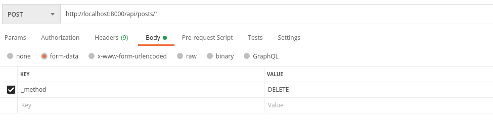 rest api delete data