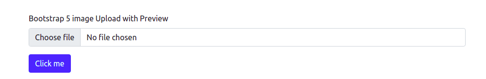 Bootstrap 5 image Upload with Preview