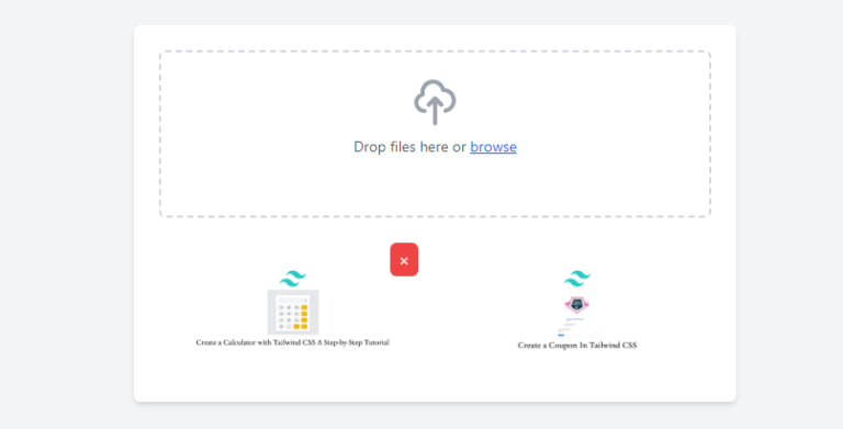 Tailwind CSS Drag and Drop File Upload UI - Larainfo