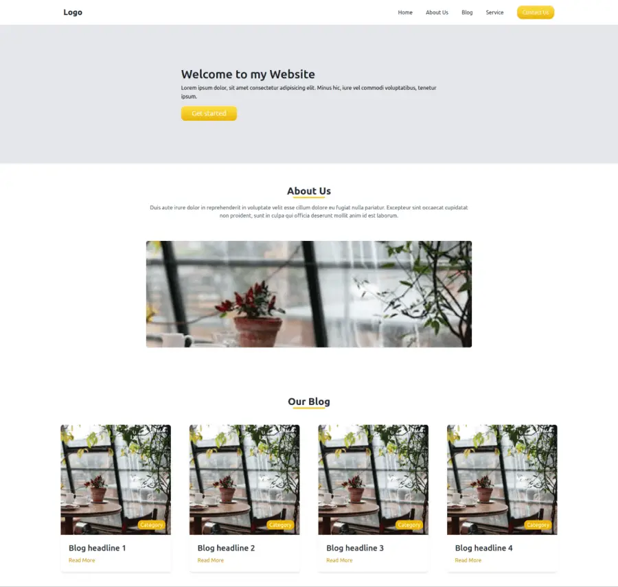  Responsive Landing Page Template