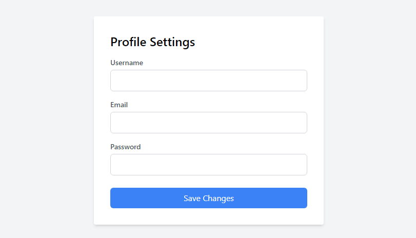 minimalist user profile