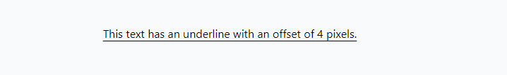underline with an offset